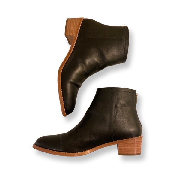 Loeffler Randall Black Leather Booties 10 - Picture 3 of 9